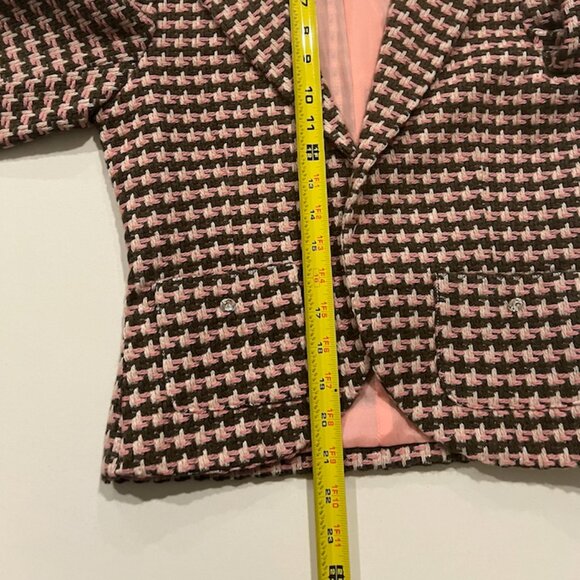 RUTH  Retro Barbie Tweed Chanel Style Suit SET/ Pink Gray White  / Size 2 - Picture 7 of 15